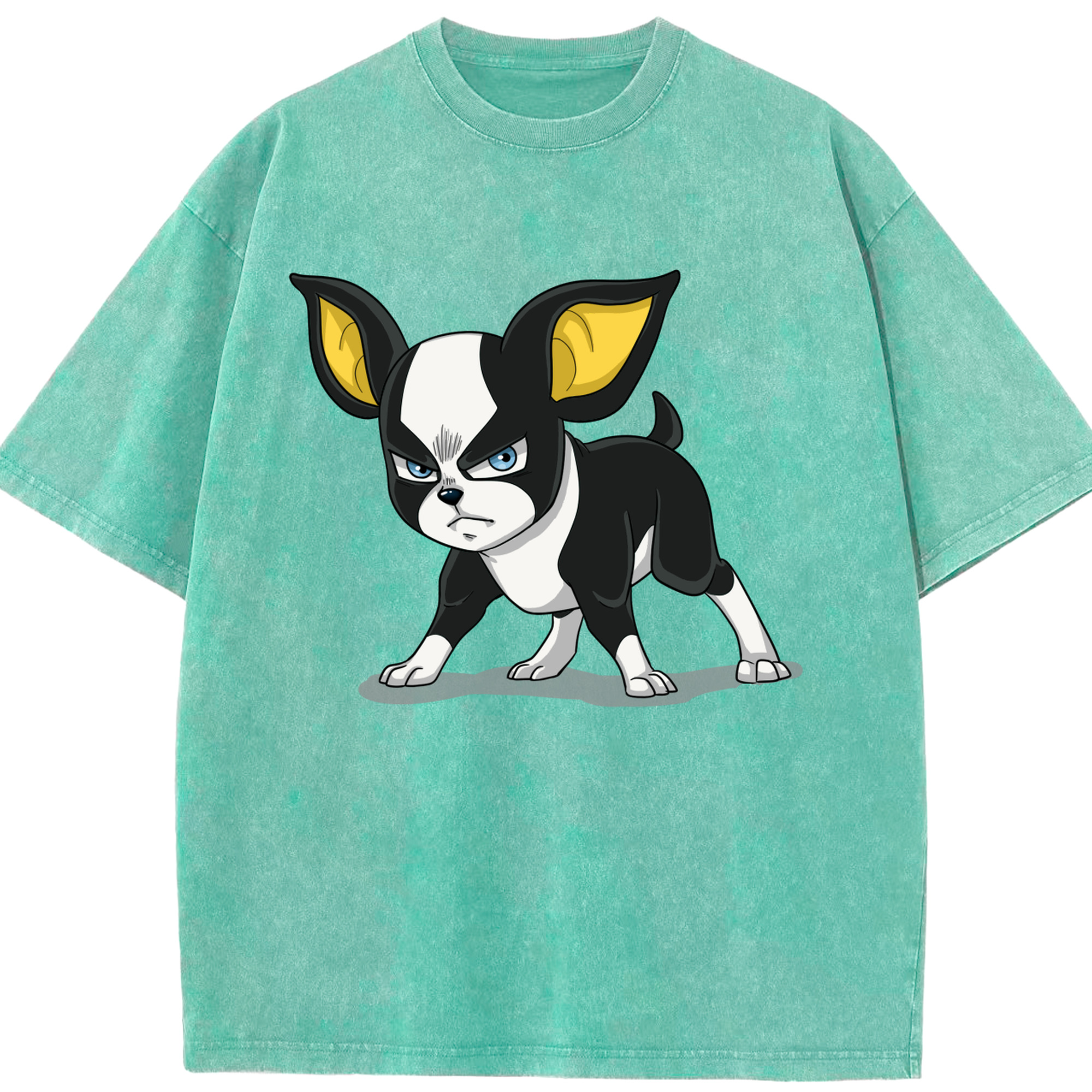 （画像用） ジョジョの奇妙な冒険 イギー JoJo's Bizarre Adventure Iggy 綿100% ヴィンテージ風 半袖Tシャツ（フロントプリント）